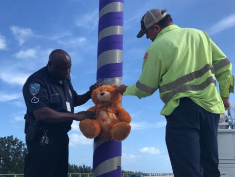 Purple ribbons show love, respect for victims in deadly crash
