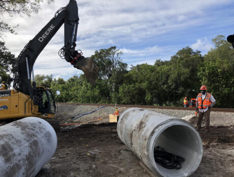 Construction of new tracks for Brightline trains reaches Vero