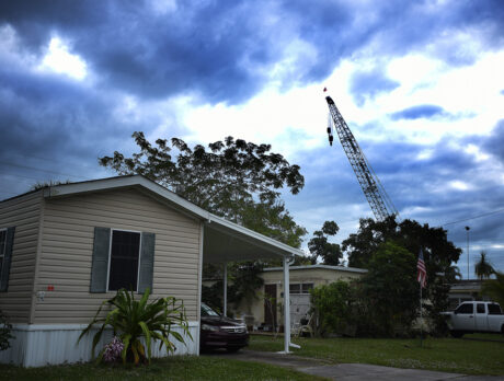 Brightline brings in crane for South Canal Railroad Bridge project