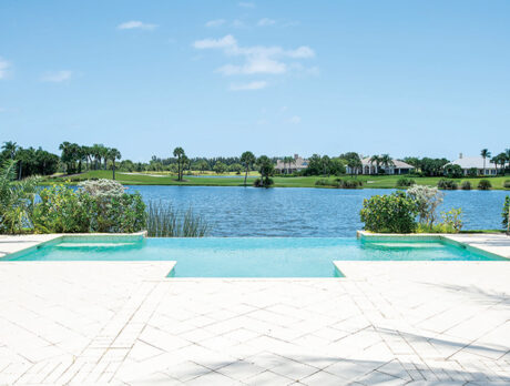 Elegant Orchid Island home has golf course and lake views