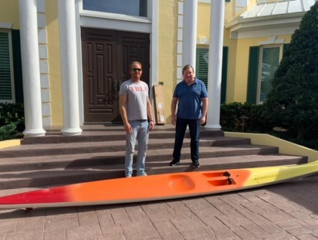 Local doctor who was lifeguard on Jersey Shore donates surfski to Vero Beach Lifeguard Association
