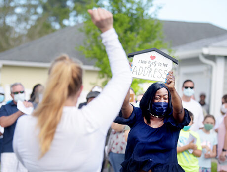 St. Ed’s gate guard gets her first new home with help from the school community
