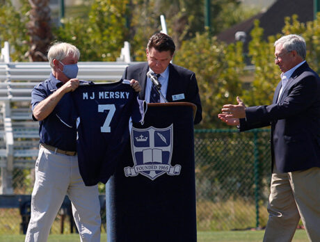 St. Ed’s names sports field to honor retired head of school