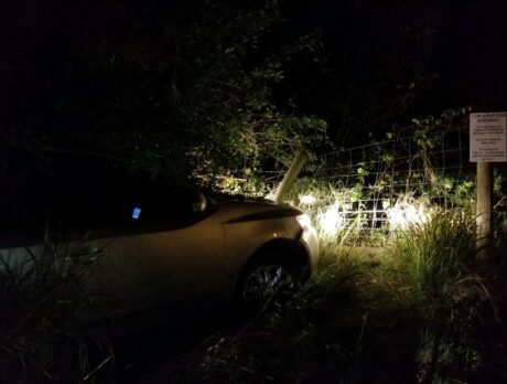 Man, woman found with fentanyl, cocaine after crashing car into fence