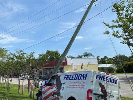 Driver hurt after crashing into utility pole