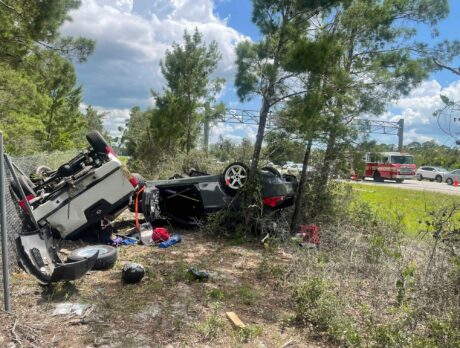 3 hurt in rollover crash on NB I-95