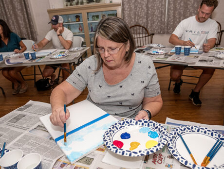 Savoring their taste of art at Women’s Club Paint and Sip