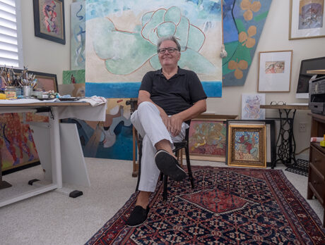 Contemporary artist’s works mesmerize in the here and now
