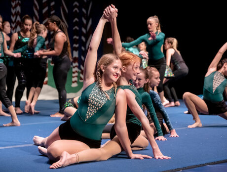 Aerial Antics kids uplift all at Enchanted Christmas Ball