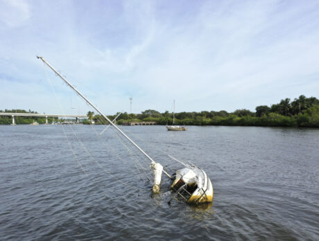 Removal of derelict vessels from lagoon finally gets underway