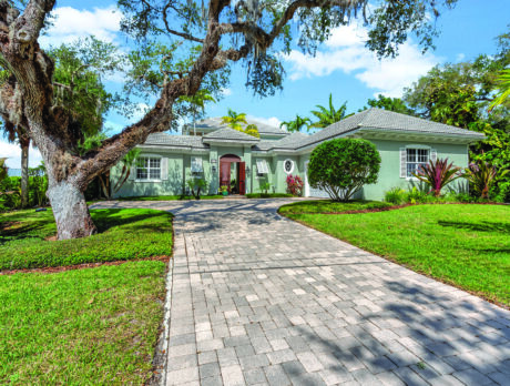 Central Beach pool home enjoys serene location and wide water views